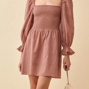 Reformation Dunes mini dress Praline size 0